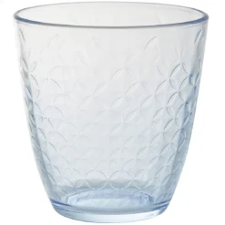 Gobelet en verre Ambre design epona transparent bleu x6^Gifi