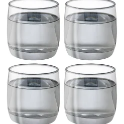 Gobelet en verre argenté x4^Gifi Sale
