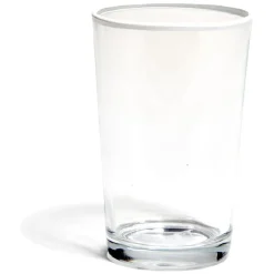 Gobelet en verre bord coloré 30 cl x 3^Gifi Outlet