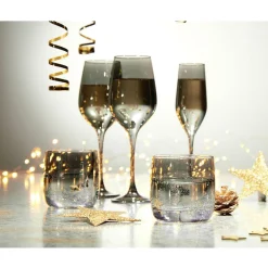 Gobelet en verre Kira Smoked 31cL x4^Gifi Clearance