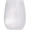 Online Gifi Gobelet en verre transparent et blanc Sunflow Ø8,4xH10,7cm