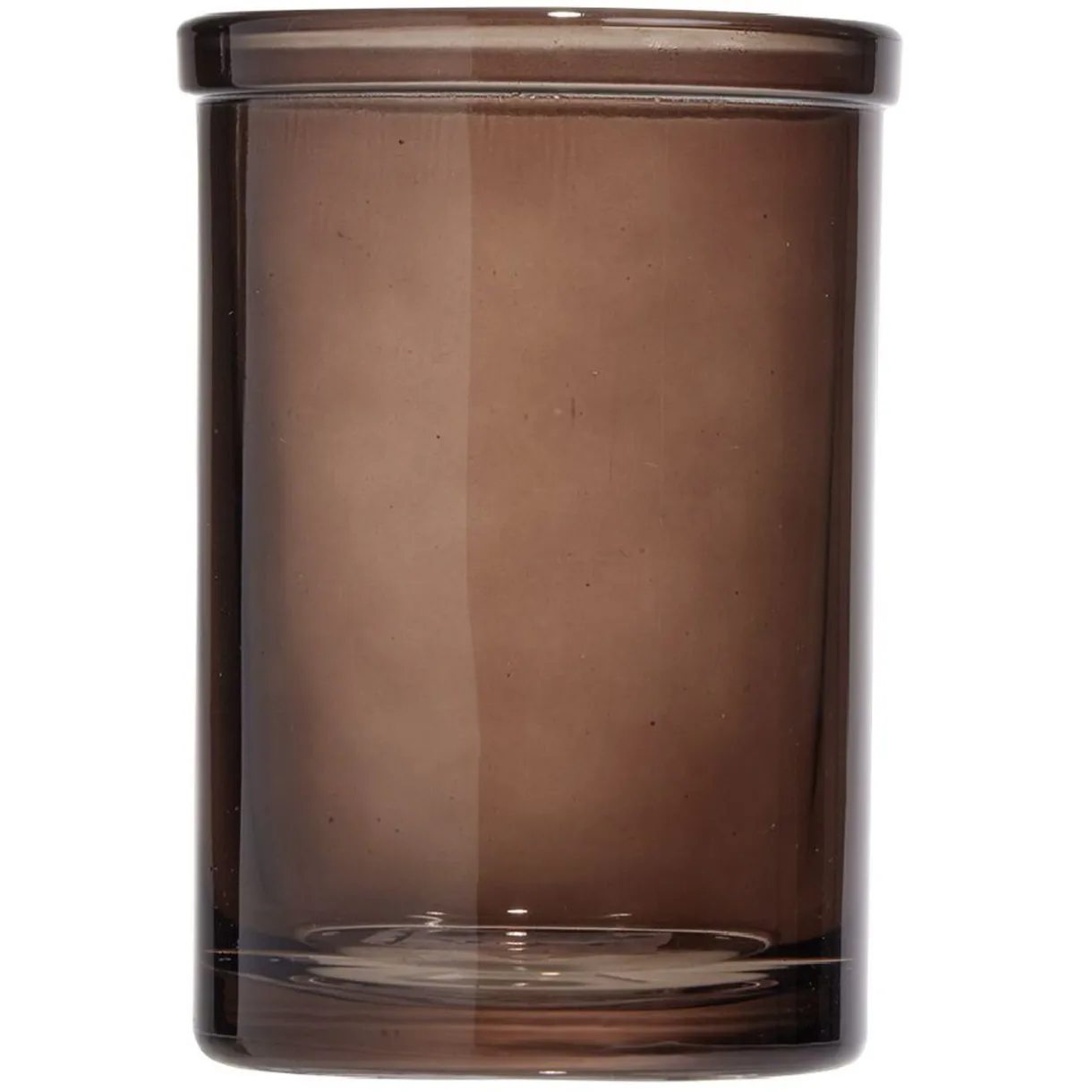 Outlet Gifi Gobelet en verre transparent ambre brun Ø7,5xH10,5cm