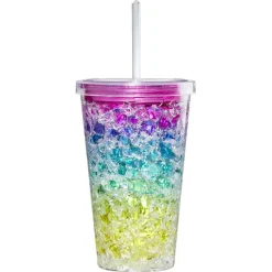 Gobelet et sa paille réfrigérant arc en ciel^Gifi Clearance