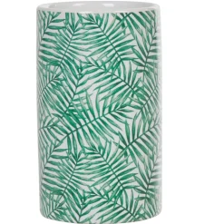 Discount Gifi Gobelet Jungle imprimé tropical feuillage vert