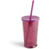 Gobelet 490ml en verre avec couvercle plastique - 3 coloris^Gifi Sale