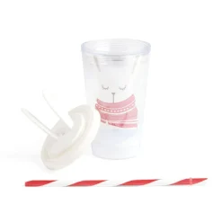 Gobelet paille Noël 470ml - 2 modèles^Gifi