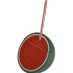 Gobelet plastique et paille en forme de pastèque^Gifi Outlet