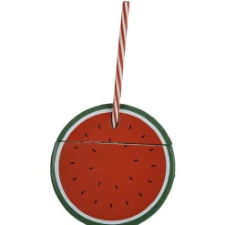 Gobelet plastique et paille en forme de pastèque^Gifi Outlet