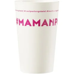 Gobelet plastique inscription #MAMANPOULE 33cl^Gifi Hot