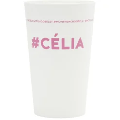 Gobelet plastique prénom #CÉLIA 33cl^Gifi Hot