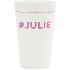 Gobelet plastique prénom #JULIE 33cl^Gifi