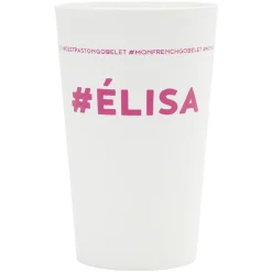 Gobelet plastique prénom #ÉLISA 33cl^Gifi Hot