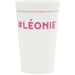 Gobelet plastique prénom #LÉONIE 33cl^Gifi Sale