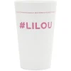 Gobelet plastique prénom #LILOU 33cl^Gifi Outlet