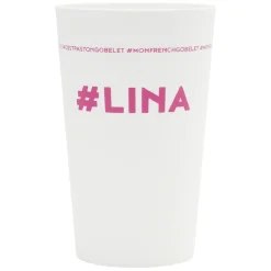 Gobelet plastique prénom #LINA 33cl^Gifi Hot