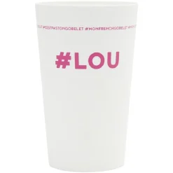 Gobelet plastique prénom #LOU 33cl^Gifi Outlet