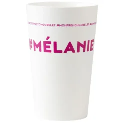 Gobelet plastique prénom #MÉLANIE 33cl^Gifi New