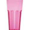 Gobelet plastique rigide rose transparent^Gifi Online