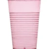 Gobelet plastique rose transparent x4^Gifi Online