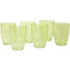 Gobelet plastique vert martelé x6^Gifi Online