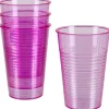 Gobelet plastique violet transparent x4^Gifi Best