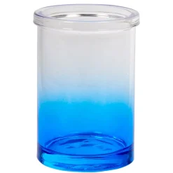 Outlet Gifi Gobelet salle de bain effet tie and die bleu