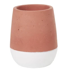 Best Gifi Gobelet salle de bain effet béton brique blanc