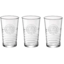 Gobelet strie embossée inscription Since 1825 transparent x3^Gifi Best