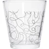 Gobelet verre motif line art 25cl - x3^Gifi Outlet