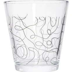 Gobelet verre motif line art 25cl - x3^Gifi Outlet