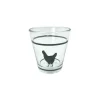 Gobelet verre motif poule 25cl - x3^Gifi New