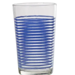 Gobelet verre rayé multicolore assorti x6^Gifi Hot