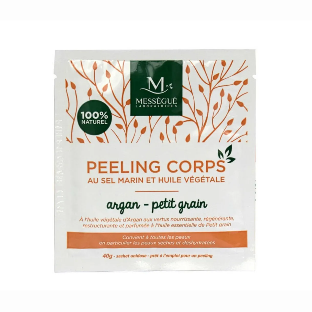 New Gifi Gommage pour le corps sel marin argan et petit grain