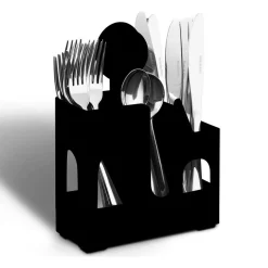 Égouttoir à couverts noir à ventouse^Gifi New