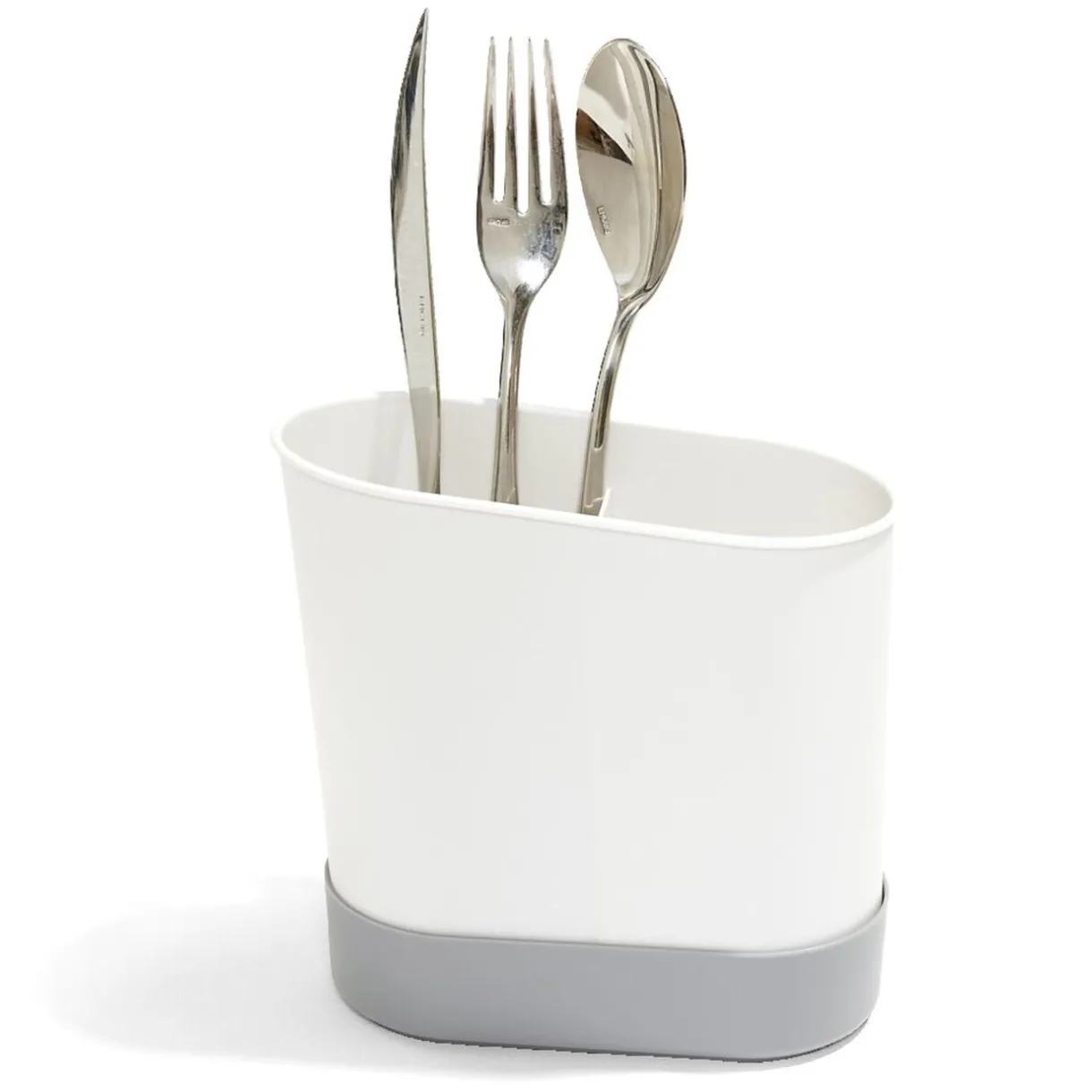 Égouttoir à couverts plastique gris 17,3x17,3xH9,2cm^Gifi Online