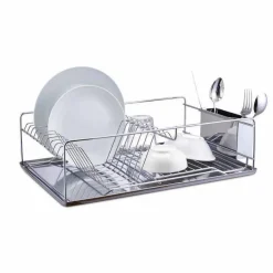 Égouttoir à vaisselle avec porte-couverts inox^Gifi Best