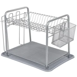 Égouttoir à vaisselle métallique gris^Gifi