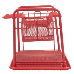 Égouttoir à vaisselle métallique rouge^Gifi Online