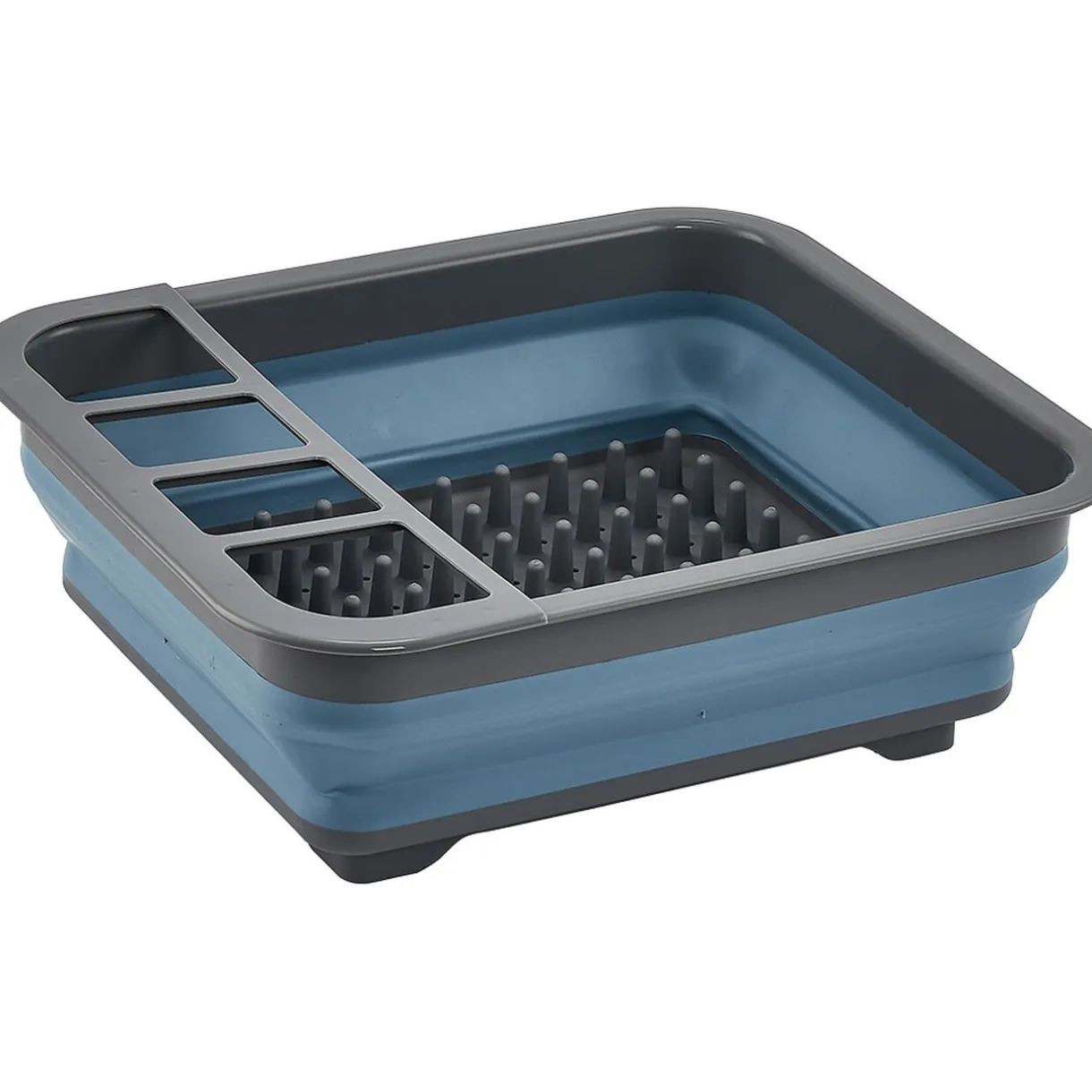 Égouttoir rétractable gris et bleu^Gifi New