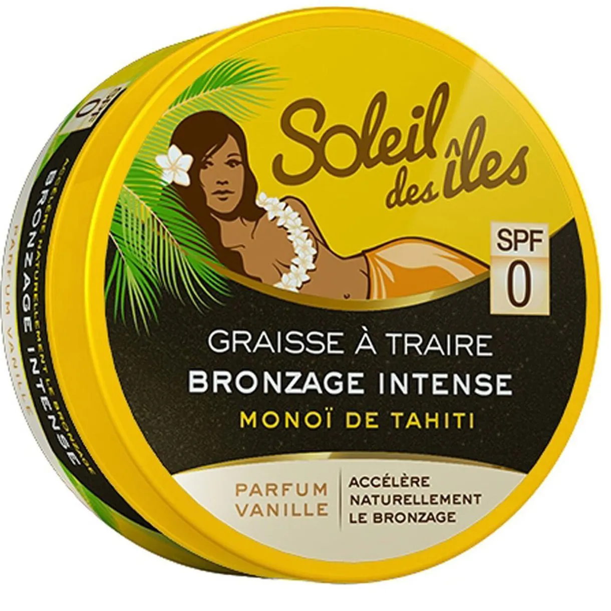 Gifi Graisse à traire bronzage intense Monoï de Tahiti parfum vanille SPF0