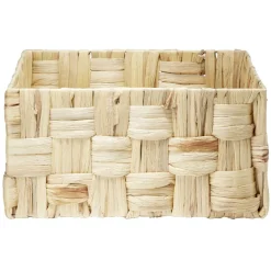 Rangement|Gifi Grande panière rectangulaire tressée en jonc