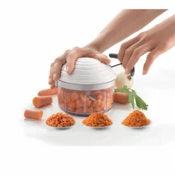 Hachoir manuel multiusage transparent couvercle blanc 500 ml^Gifi Hot