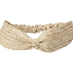 Sale Gifi Headband bandeau d'été style paille beige Ø12cm