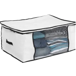 Rangement|Gifi Housse de rangement à fenêtre blanc et noir