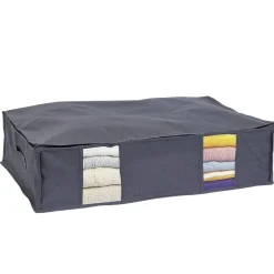 Rangement|Gifi Housse de rangement dessous de lit Gris - L65 x l45 x H15,5 cm