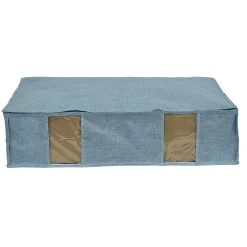 Rangement|Gifi Housse de rangement dessous de lit Bleu - L65 x l45 x H15,5 cm