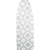 Entretien Du Linge|Gifi Housse de table à repasser design graphique blanc gris 135x45 cm
