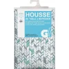 Entretien Du Linge|Gifi Housse de table à repasser design graphique vert gris 140x55 cm