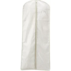 Rangement|Gifi Housse de vêtements motif triangle beige et blanc