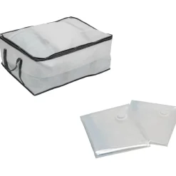 Rangement|Gifi Housse sous vide taille L x2 avec housse de rangement tissus